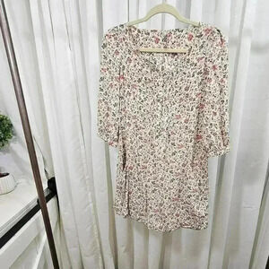 Pepe Jeans Women's XS Floral 3/4 Sleeve Dress